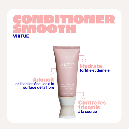Bénéfices Conditioner Smooth Virtue : après-shampoing lissant anti-frisottis