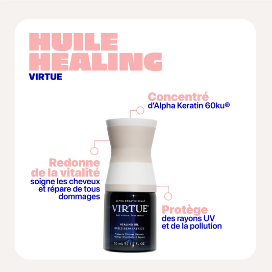 Bénéfices Huile Réparatrice Healing Virtue : huile réparatrice cheveux