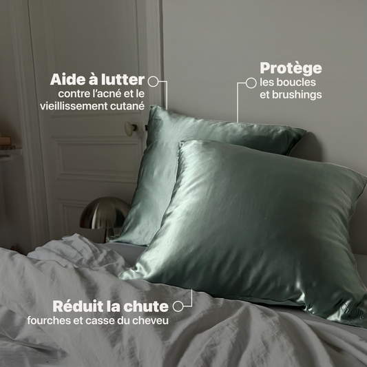 TAIE D'OREILLER EN SOIE