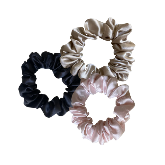 TRIO DE CHOUCHOUS EN SOIE