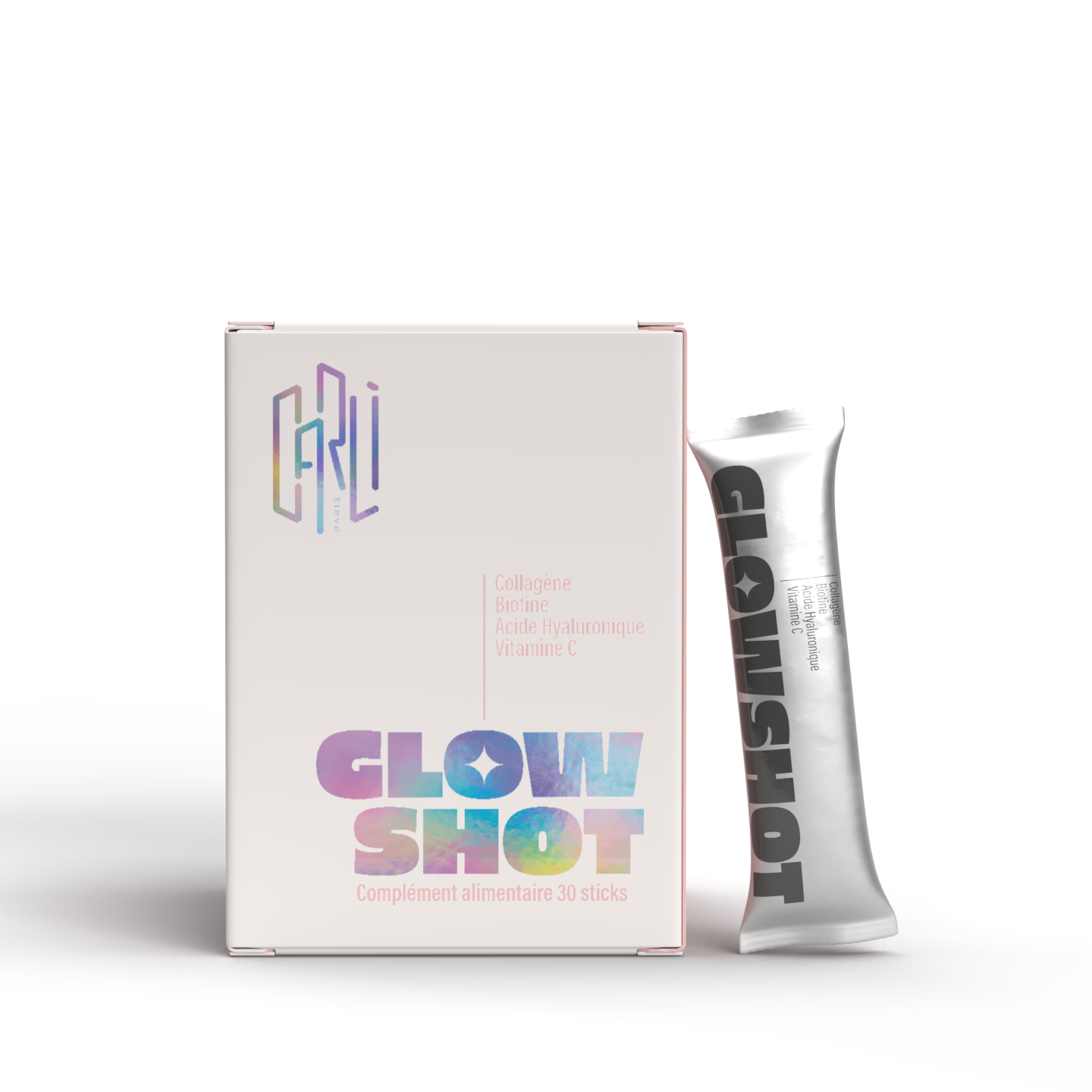 GlowShot complément beauté collagène marin peau et cheveux - Carli Paris